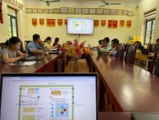 Tập huấn AI của giáo viên trường Tiểu học số 1 Nà Nhạn